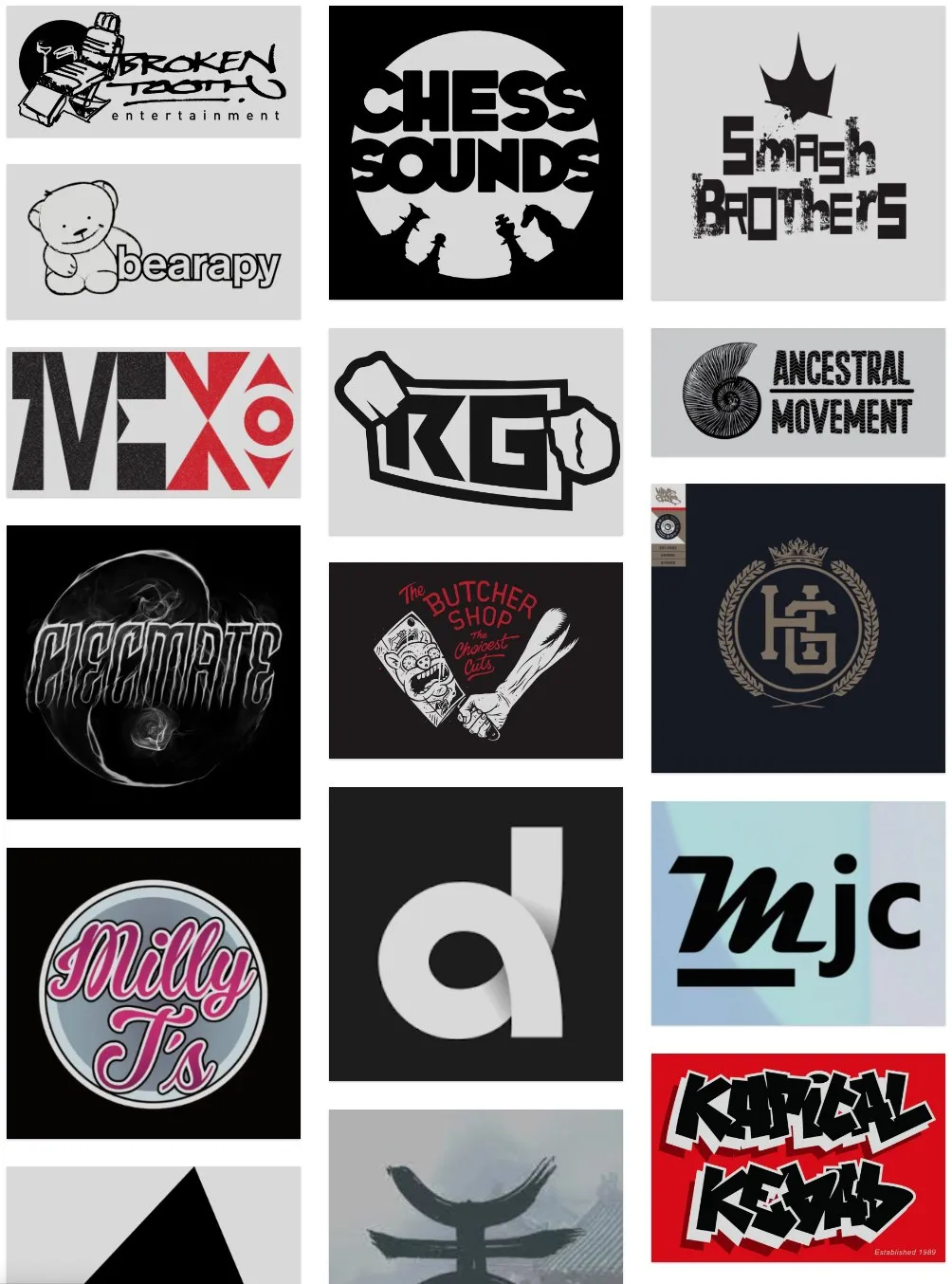 Logos of partners and collaborators, including Chess Sounds, Smash Brothers and MJC